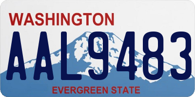 WA license plate AAL9483