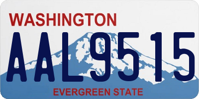 WA license plate AAL9515