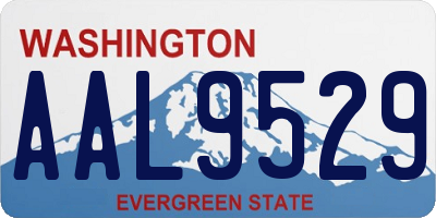 WA license plate AAL9529