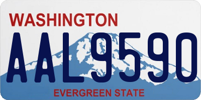 WA license plate AAL9590
