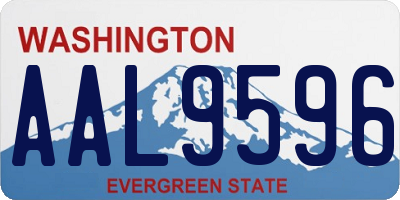 WA license plate AAL9596