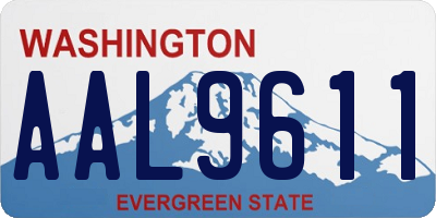 WA license plate AAL9611
