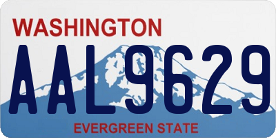 WA license plate AAL9629