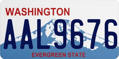WA license plate AAL9676