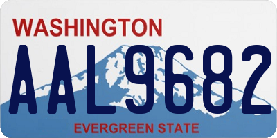 WA license plate AAL9682