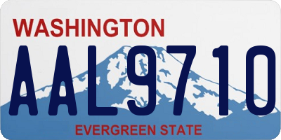 WA license plate AAL9710