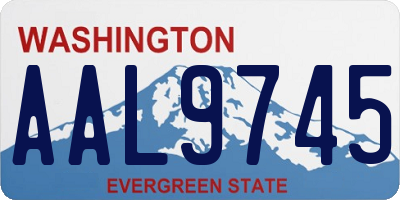 WA license plate AAL9745