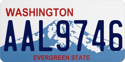 WA license plate AAL9746