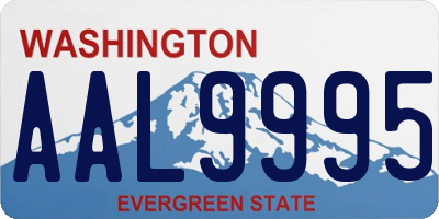 WA license plate AAL9995