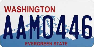 WA license plate AAM0446