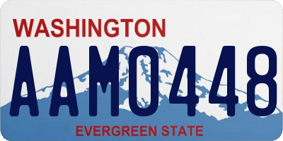 WA license plate AAM0448
