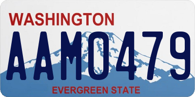 WA license plate AAM0479