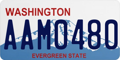 WA license plate AAM0480