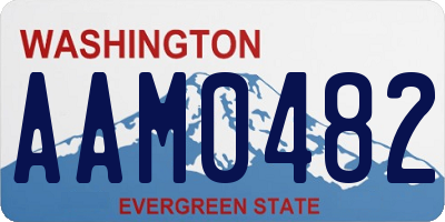 WA license plate AAM0482