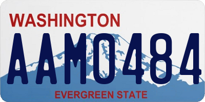 WA license plate AAM0484