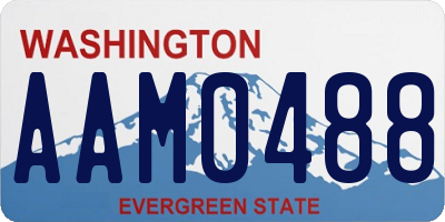 WA license plate AAM0488