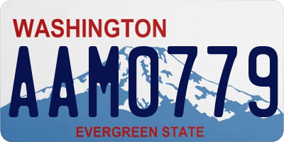 WA license plate AAM0779