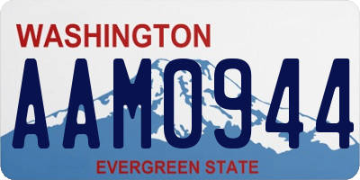 WA license plate AAM0944