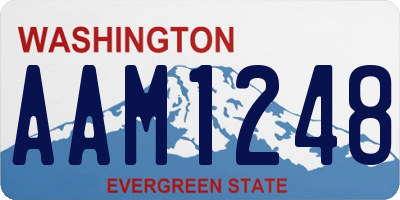 WA license plate AAM1248