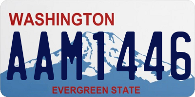 WA license plate AAM1446