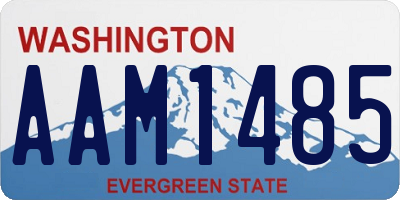 WA license plate AAM1485