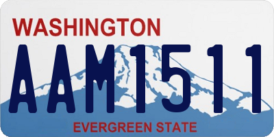WA license plate AAM1511