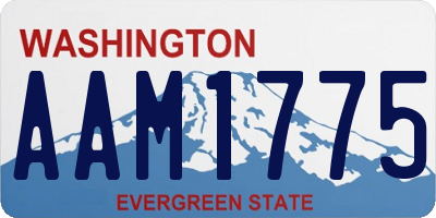 WA license plate AAM1775