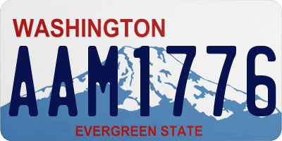 WA license plate AAM1776