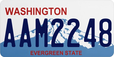 WA license plate AAM2248