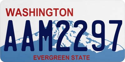 WA license plate AAM2297