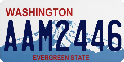 WA license plate AAM2446