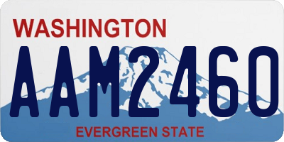 WA license plate AAM2460