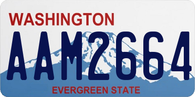 WA license plate AAM2664