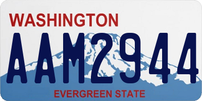 WA license plate AAM2944