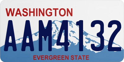 WA license plate AAM4132
