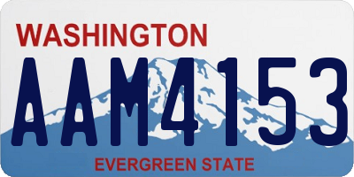 WA license plate AAM4153