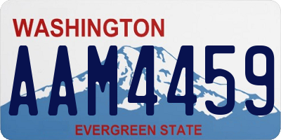 WA license plate AAM4459