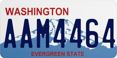 WA license plate AAM4464