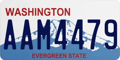 WA license plate AAM4479