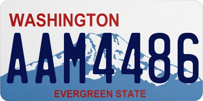 WA license plate AAM4486