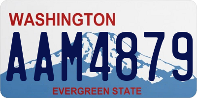 WA license plate AAM4879