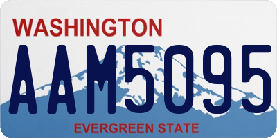 WA license plate AAM5095