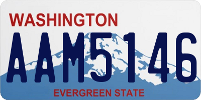 WA license plate AAM5146