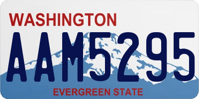 WA license plate AAM5295