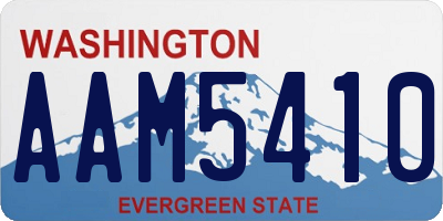WA license plate AAM5410