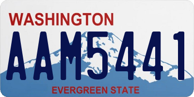 WA license plate AAM5441