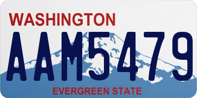 WA license plate AAM5479