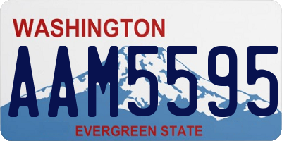 WA license plate AAM5595