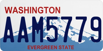 WA license plate AAM5779