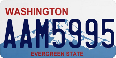 WA license plate AAM5995